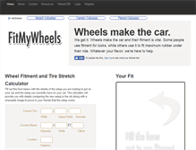 Tablet Screenshot of fitmywheels.com